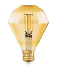 Osram Vintage 1906 LED E27 Peer Filament Goud 4.5W 420lm - 825 Zeer Warm Wit | Vervangt 40W